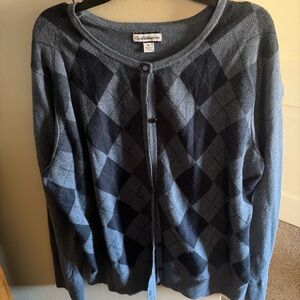 Vintage Argyle Cardigan